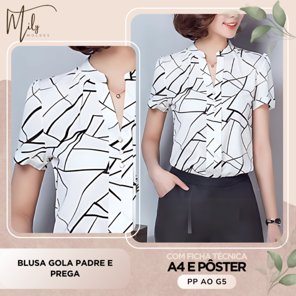 Blusa Gola Padre e Prega