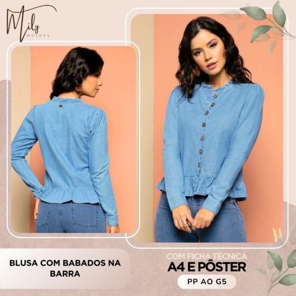 Blusa com Babados na Barra