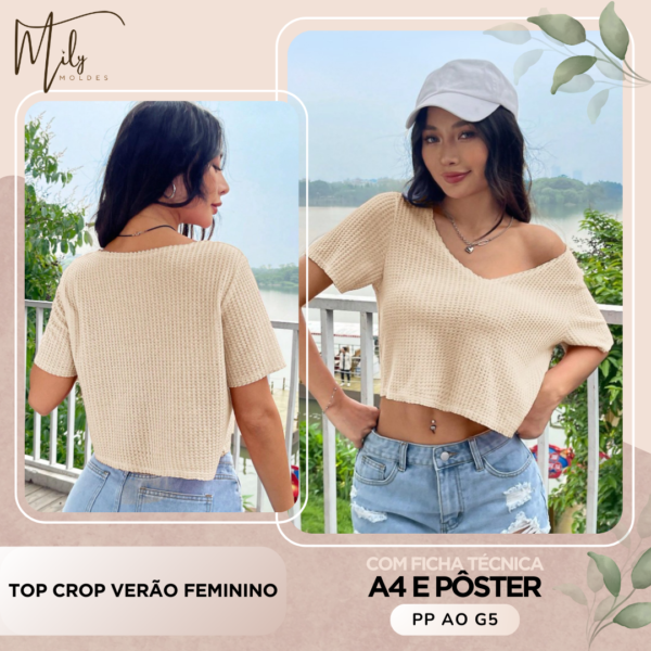 Top Crop Verão Feminino