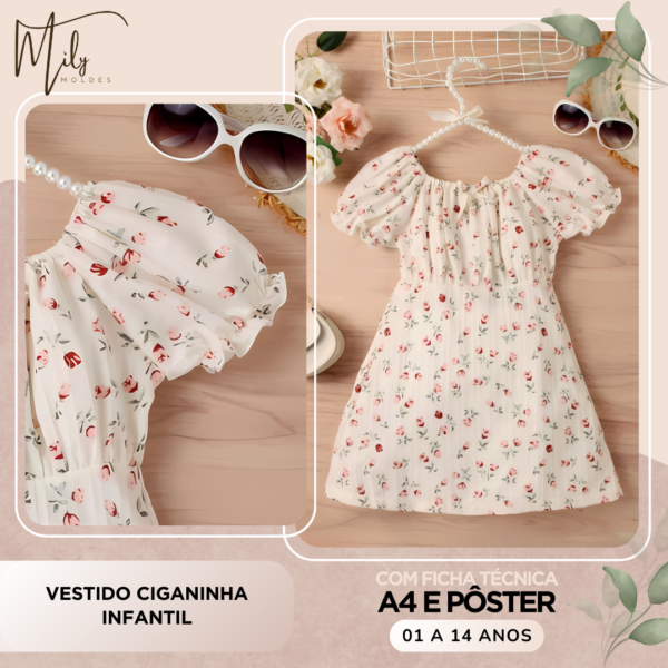 Vestido Ciganinha Infantil