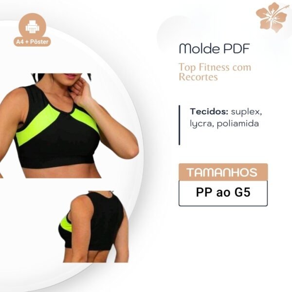 Top Fitness com Recortes