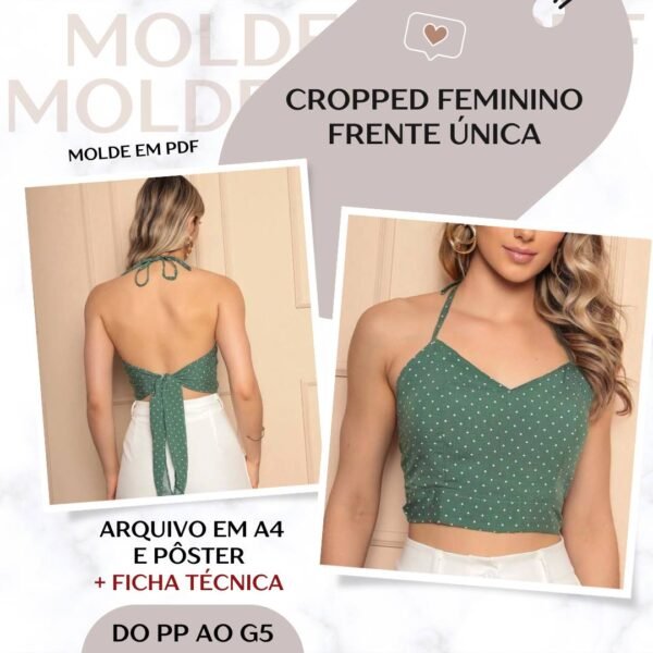 Cropped Feminino Frente Única