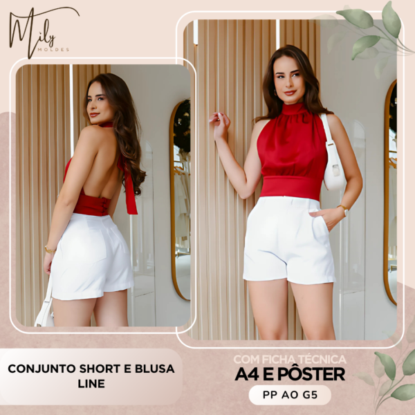 Conjunto Short e Blusa Line