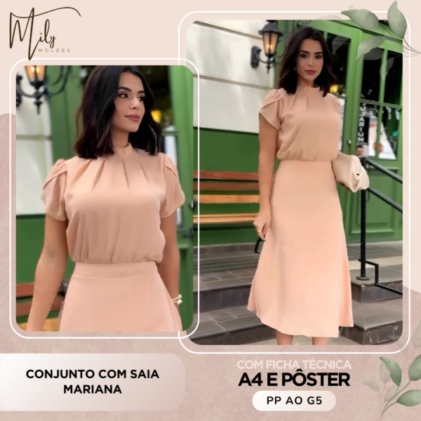 Conjunto com Saia  Mariana