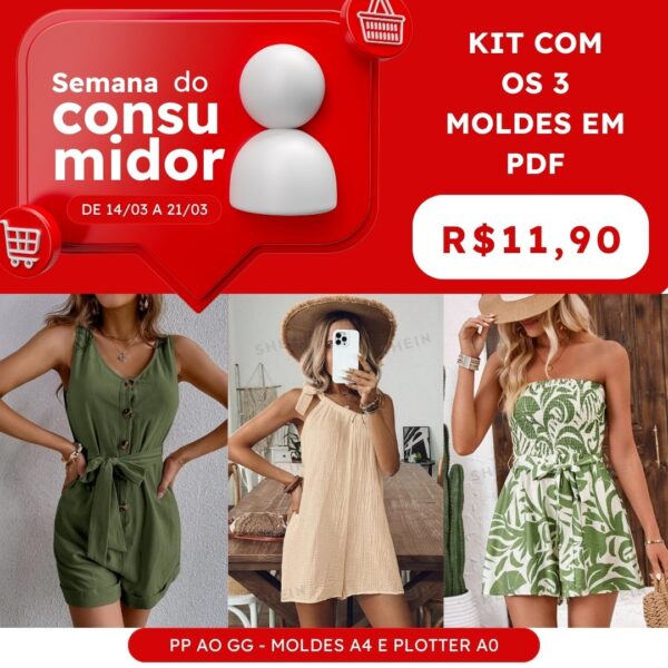 KIT Promocional 3 Macaquinhos
