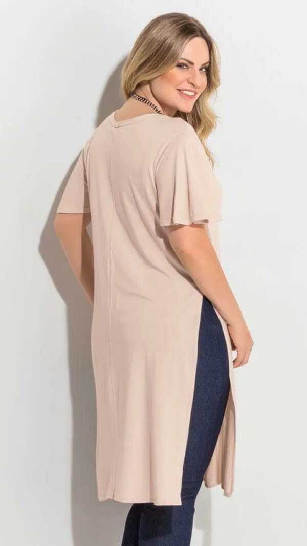 Blusa Alongada com Fenda Lateral - Image 3