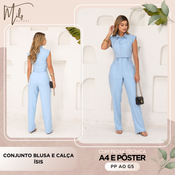 Conjunto Blusa e Calça Ísis