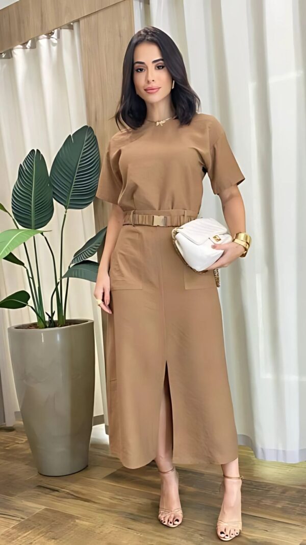 Conjunto Blusa e Saia Midi Carol - Image 2