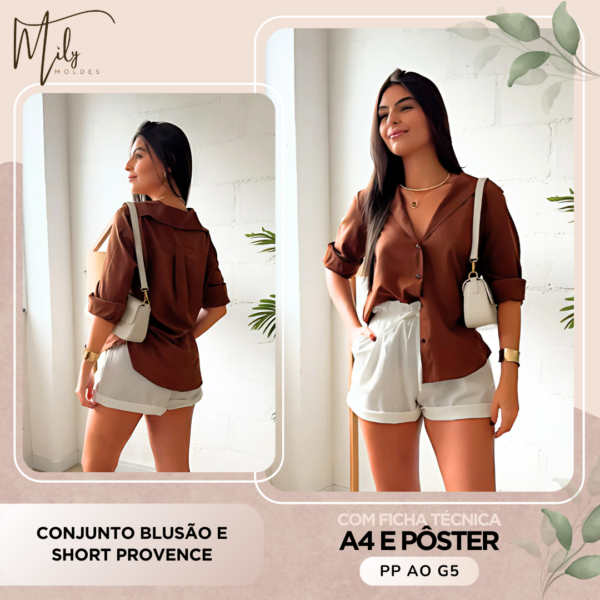 Conjunto Blusão e Short Provence