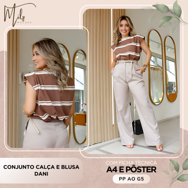 Conjunto Calça e Blusa Dani