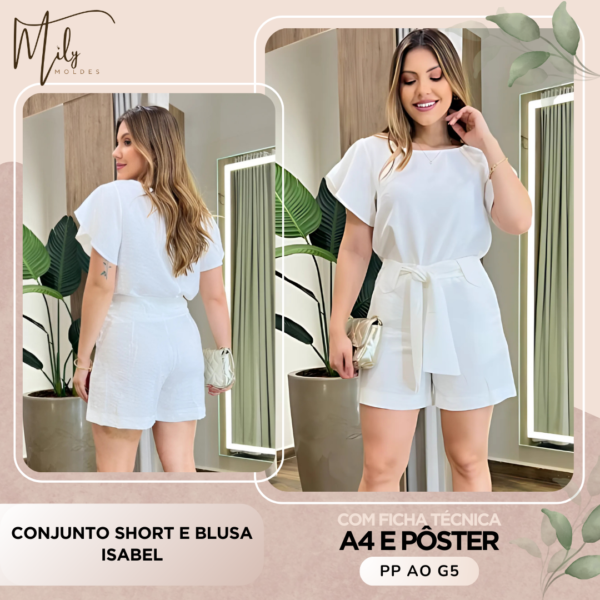 Conjunto Short e Blusa Isabel