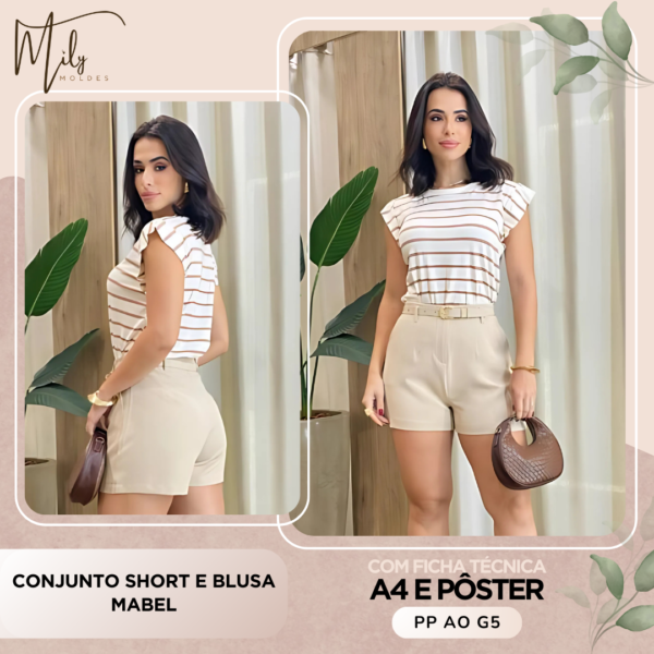Conjunto Short e Blusa Mabel