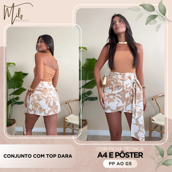 Conjunto com Top Dara