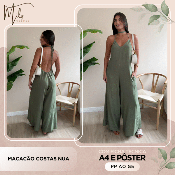 Macacão Costas Nua