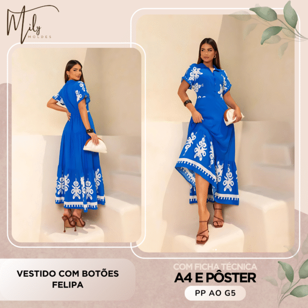 Vestido com Botões Felipa