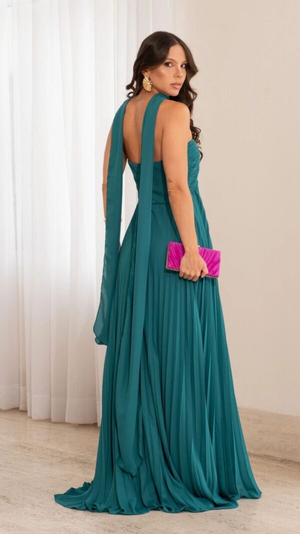 Vestido de Festa Tomara que Caia Plissado - Image 3