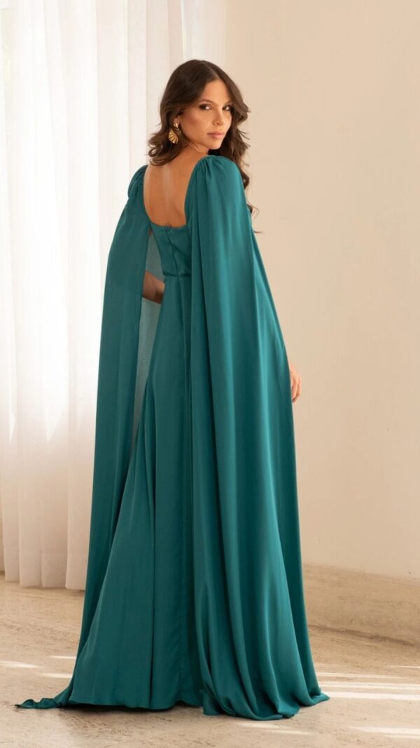 Vestido de Festa com Capa - Image 3