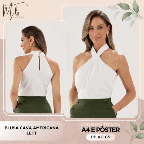 Blusa Cava Americana Lett