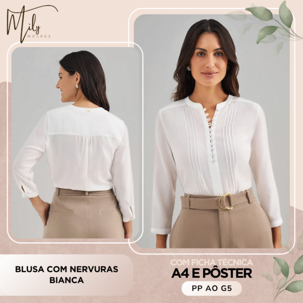 Blusa com Nervuras Bianca