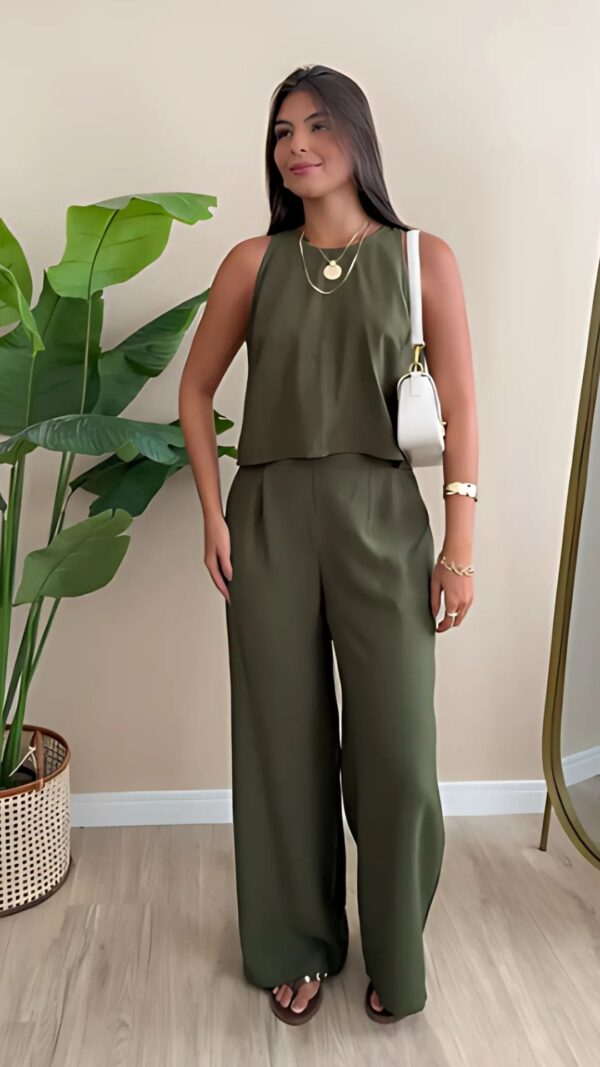 Conjunto Blusa Regata e Calça Aurora - Image 2