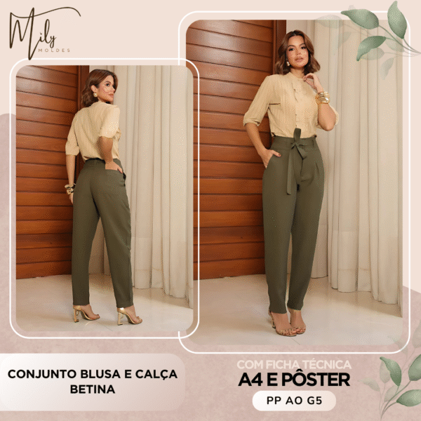 Conjunto Blusa e Calça Betina