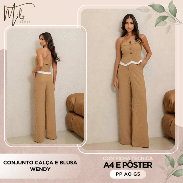 Conjunto Calça e Blusa Wendy