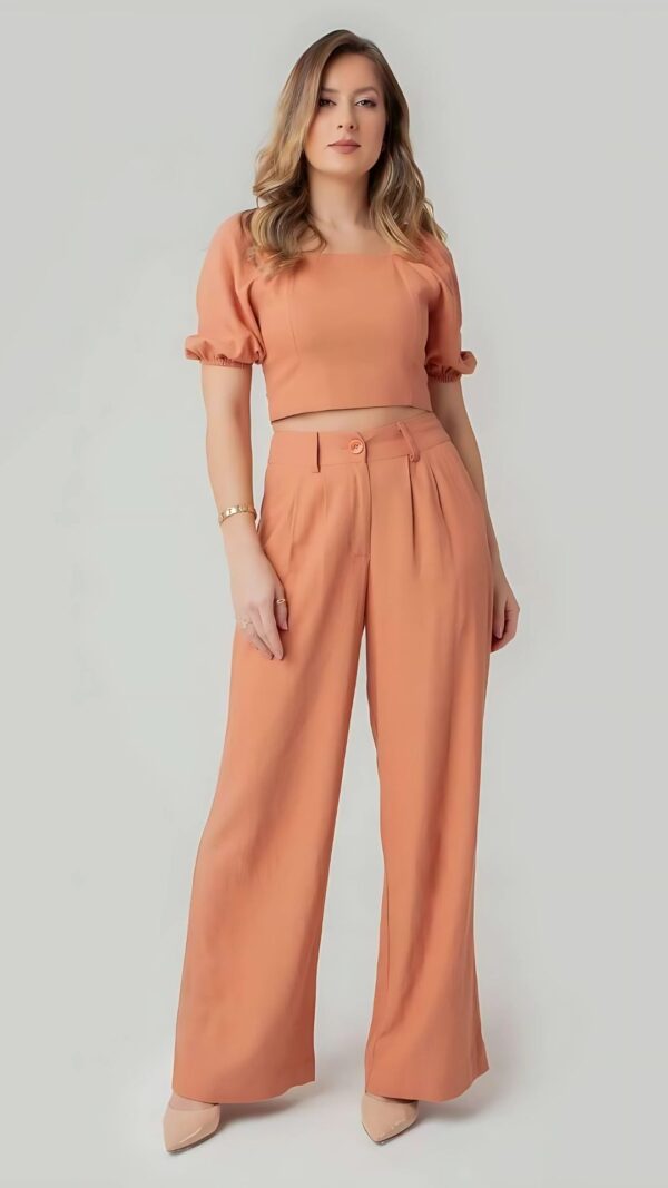 Conjunto Cropped Princesa e Calça - Image 2