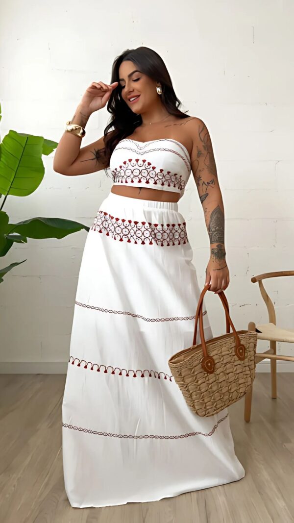 Conjunto Cropped e Saia Ada - Image 2