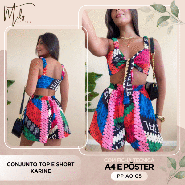 Conjunto Top e Short Karine