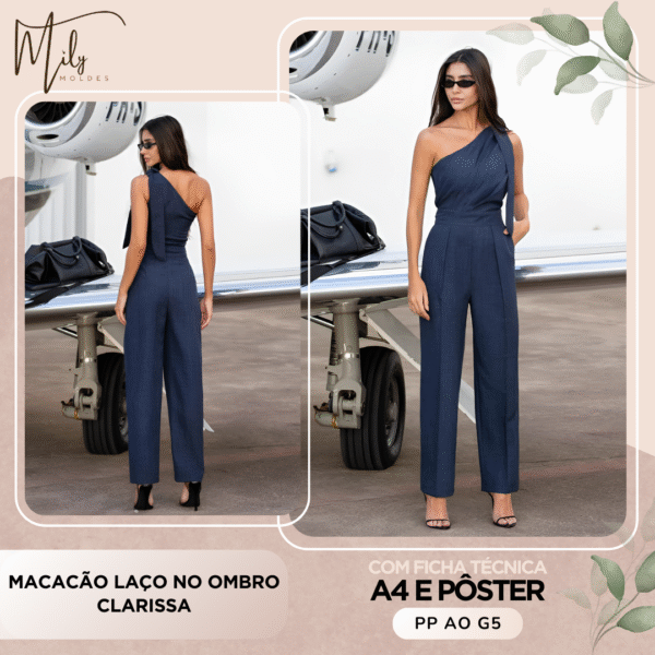 Macacão Laço no Ombro Clarissa