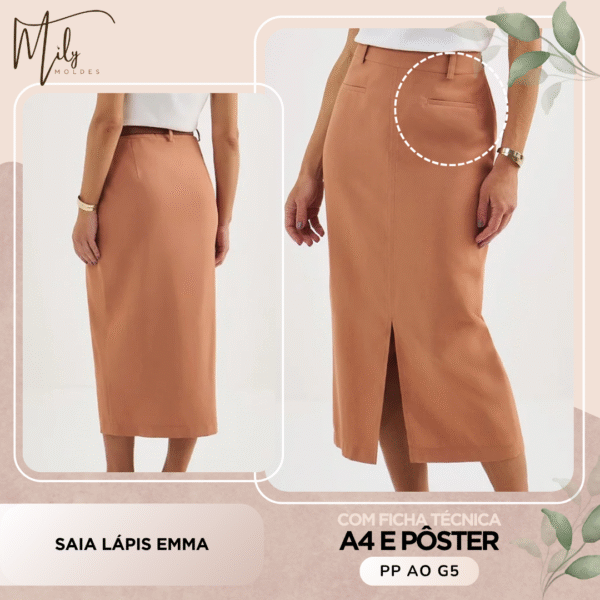 Saia Lápis Emma