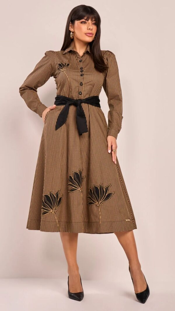 Vestido Chemise Com Laço Cintura - Image 2
