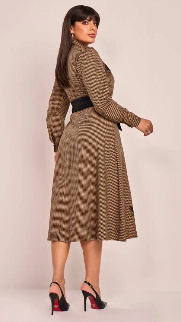 Vestido Chemise Com Laço Cintura - Image 3