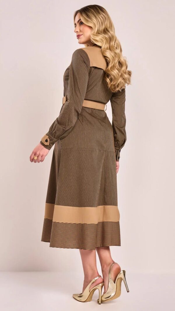 Vestido Chemise Manga Longa - Image 3