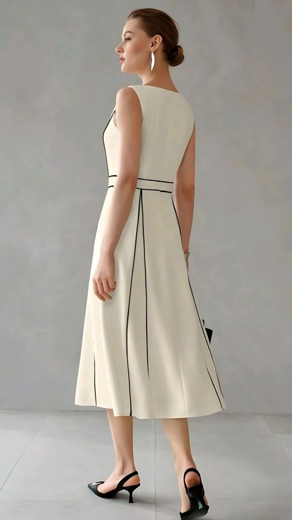 Vestido Com Nesgas sem Mangas - Image 3