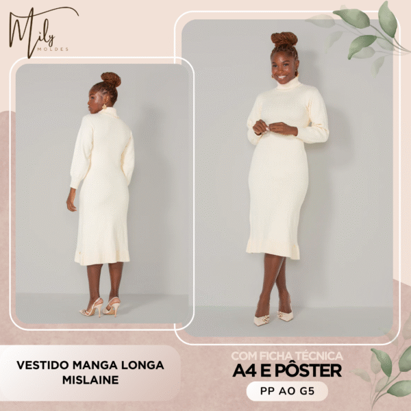 Vestido Manga Longa Mislaine