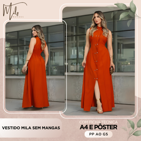Vestido Mila sem Mangas