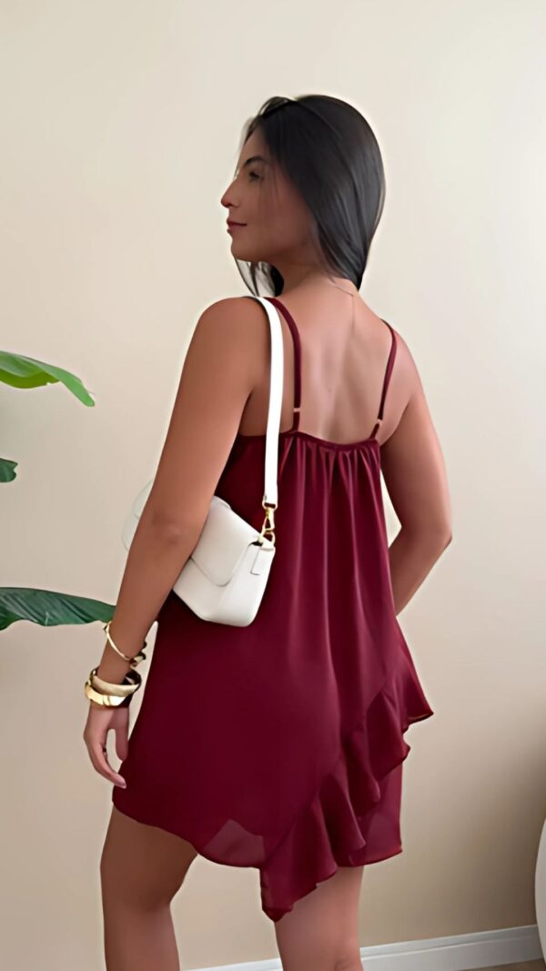 Vestido com Babado Diagonal - Image 3