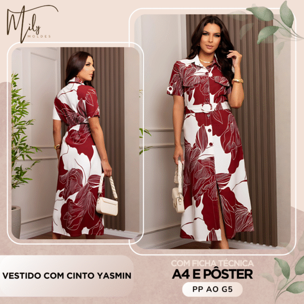 Vestido com Cinto Yasmin
