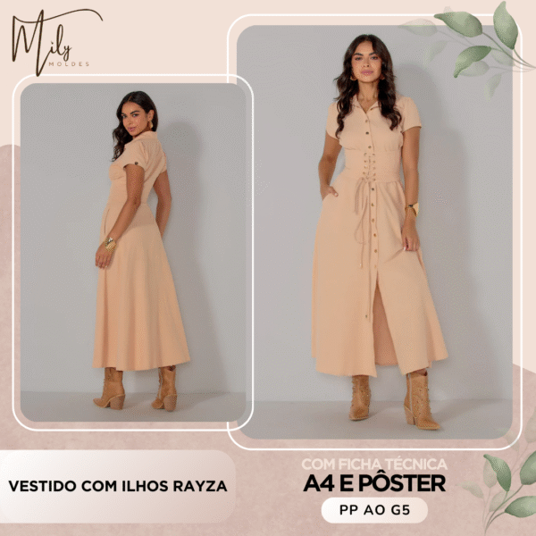 Vestido com Ilhos Rayza