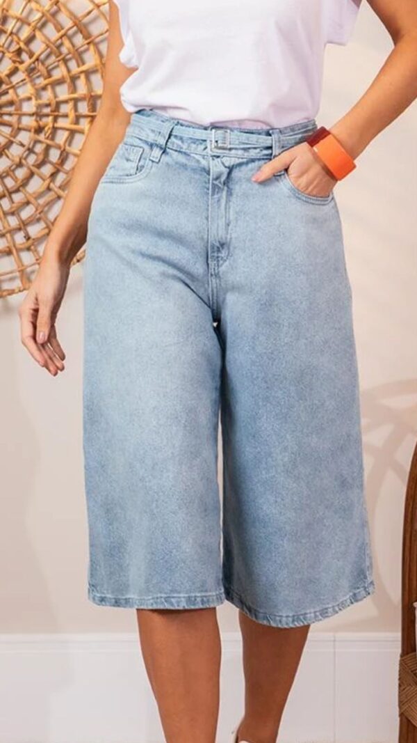 Bermuda Jeans Alongada - Image 2