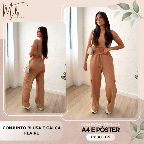 Conjunto Blusa e Calça Flaire