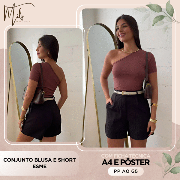 Conjunto Blusa e Short Esme