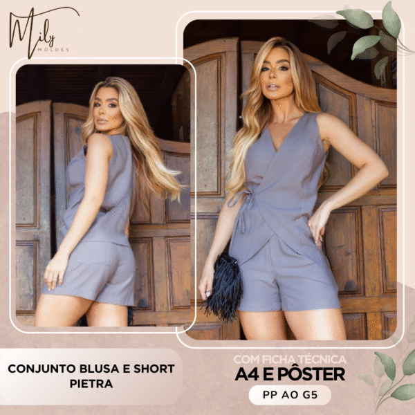 Conjunto Blusa e Short Pietra