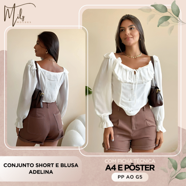 Conjunto Short e Blusa Adelina