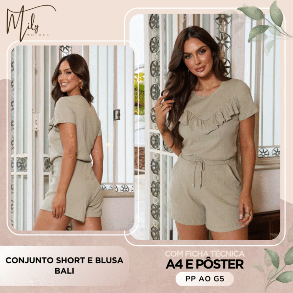 Conjunto Short e Blusa Bali