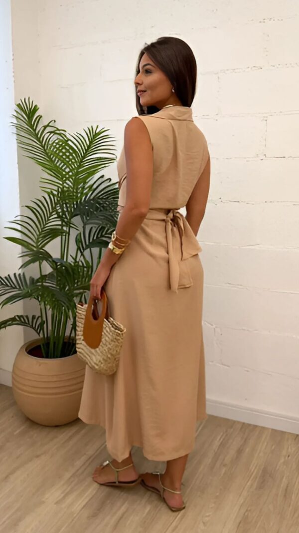 Vestido Amarração na Cintura Marlene - Image 3