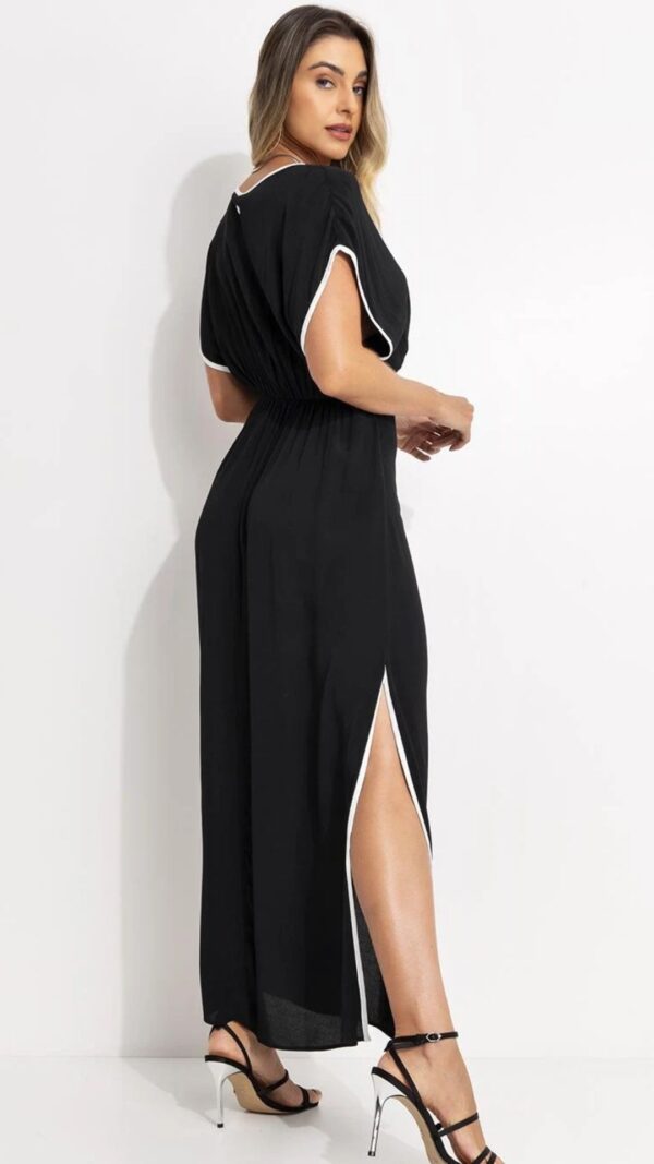 Vestido Manga Japonesa com Transpasse - Image 3