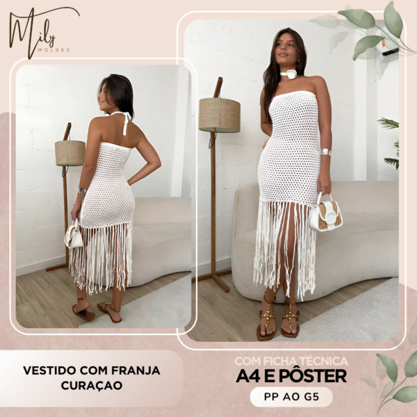 Vestido com Franja Curaçao