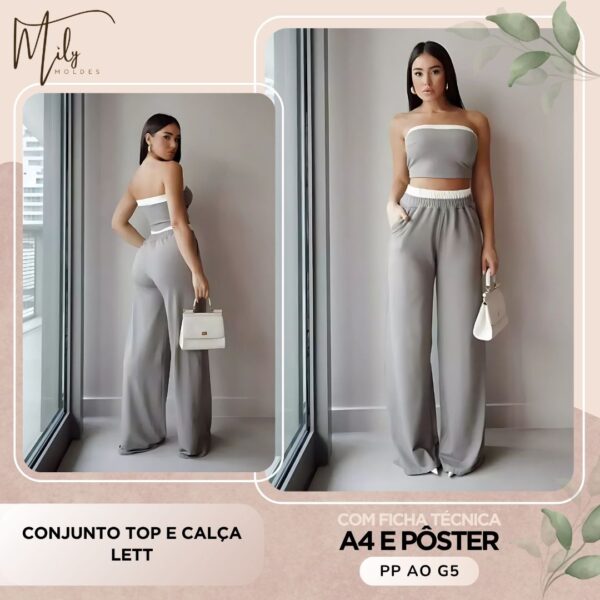 Conjunto Top e Calça Lett